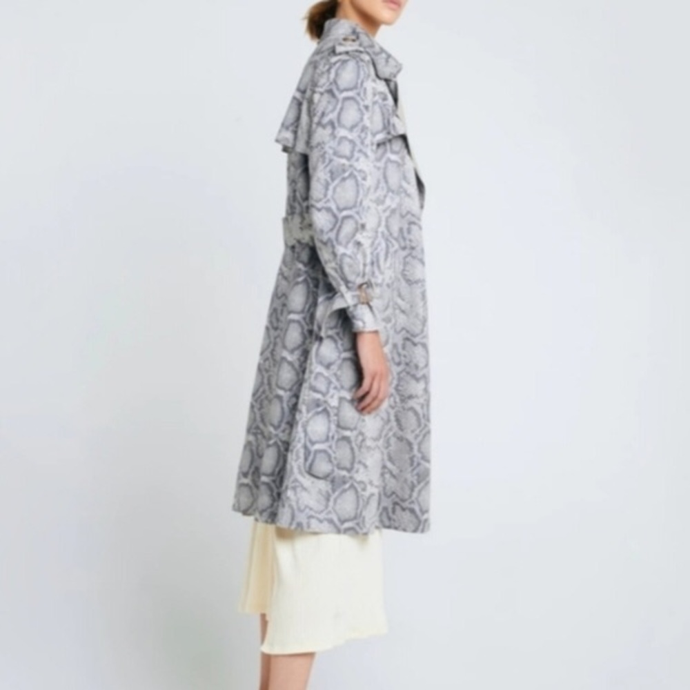Few Moda Snakeskin Print Trench